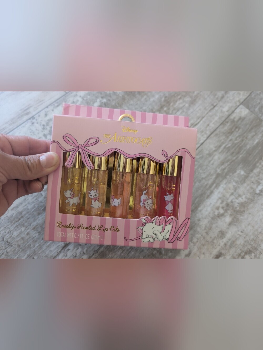 Disney The Aristocats Lip Oil Set - Pink & Gold